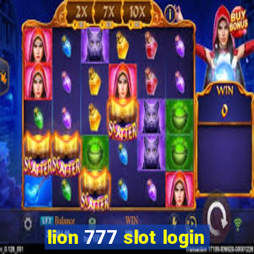 lion 777 slot login