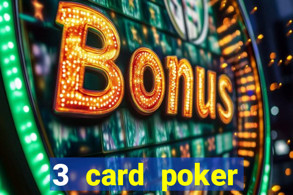 3 card poker casino odds