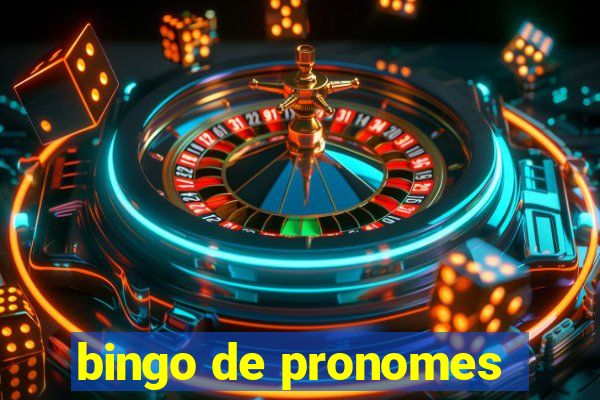 bingo de pronomes