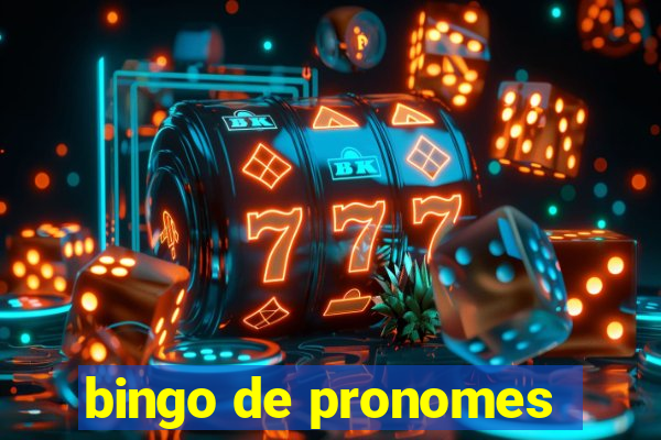 bingo de pronomes