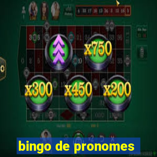 bingo de pronomes