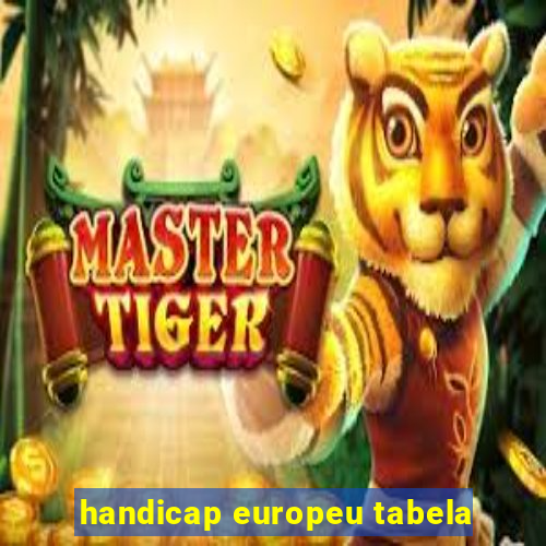 handicap europeu tabela