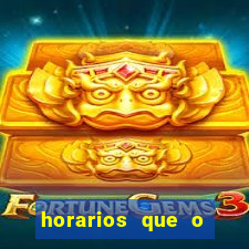 horarios que o fortune tiger paga