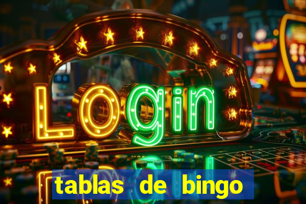 tablas de bingo para imprimir en excel