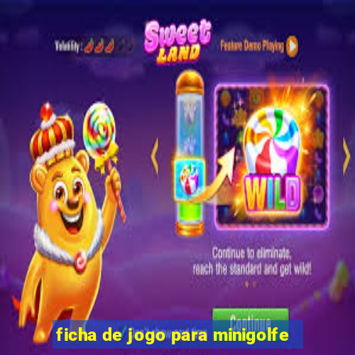 ficha de jogo para minigolfe