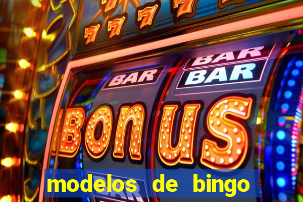 modelos de bingo para imprimir