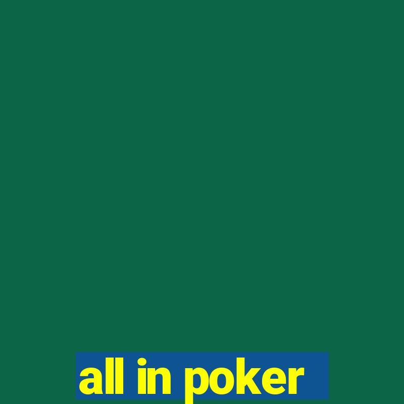 all in poker