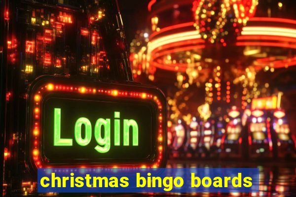 christmas bingo boards