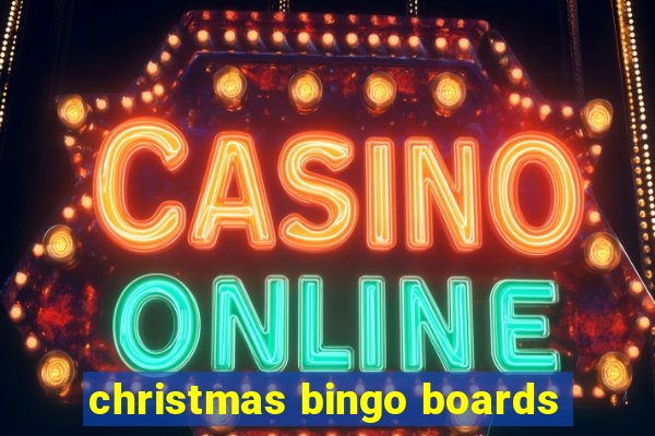 christmas bingo boards