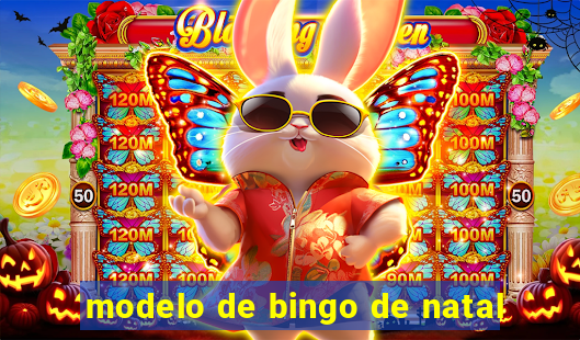 modelo de bingo de natal