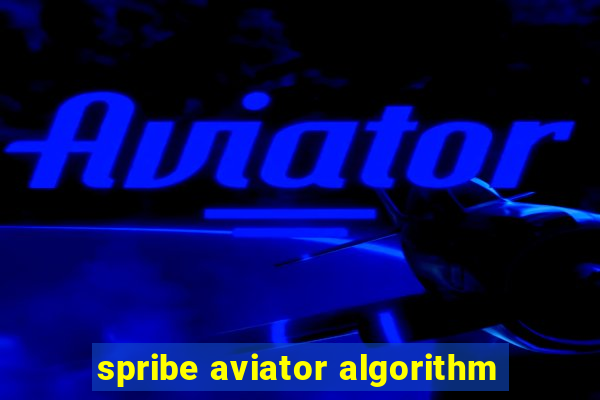 spribe aviator algorithm