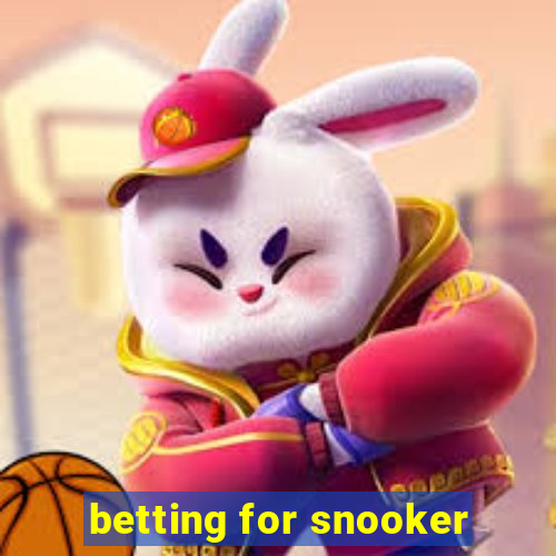 betting for snooker