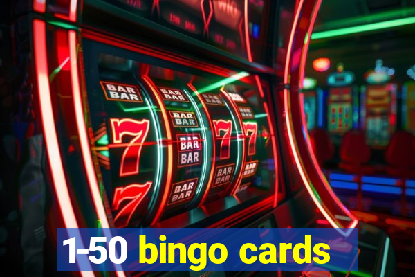 1-50 bingo cards