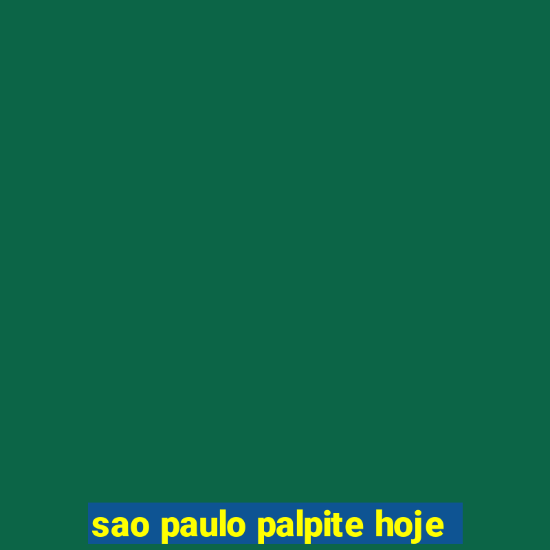 sao paulo palpite hoje