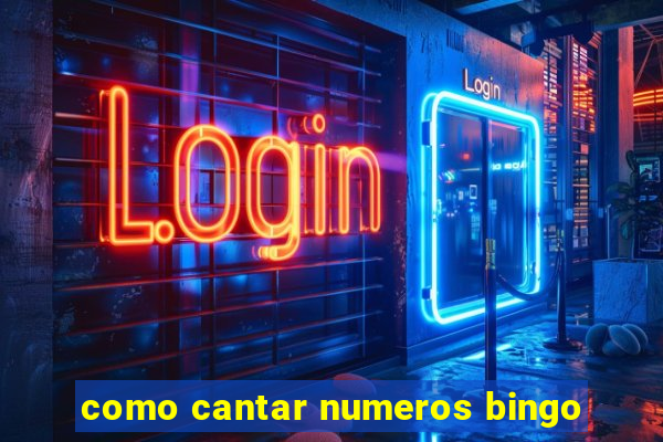 como cantar numeros bingo