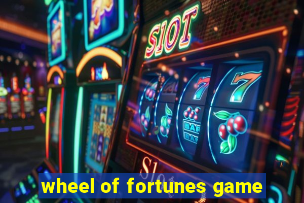 wheel of fortunes game