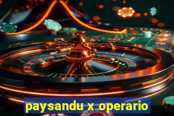 paysandu x operario