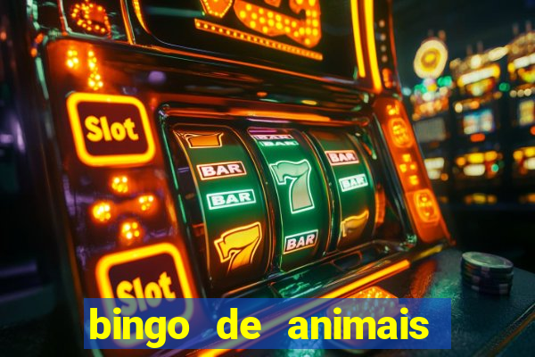 bingo de animais para imprimir e colorir