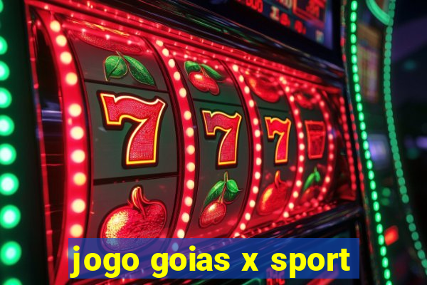 jogo goias x sport