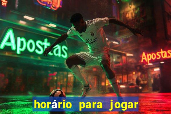 horário para jogar tiger fortune