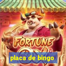 placa de bingo