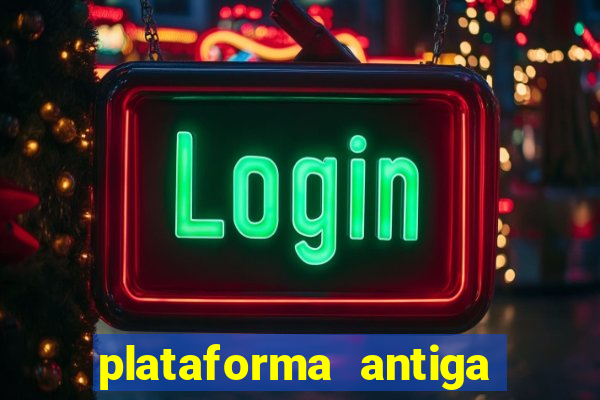 plataforma antiga de jogos