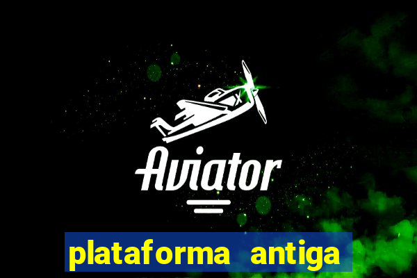 plataforma antiga de jogos