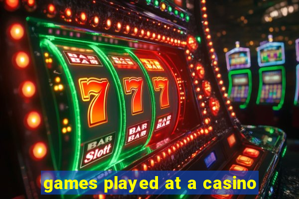 games played at a casino