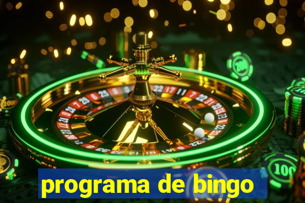 programa de bingo