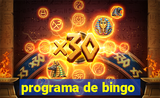 programa de bingo