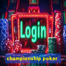 championship poker