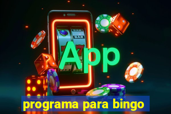 programa para bingo