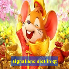 signal and slot in qt