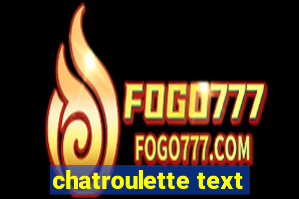 chatroulette text