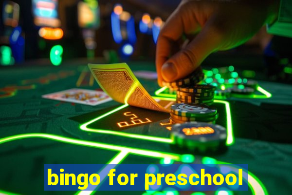 bingo for preschool