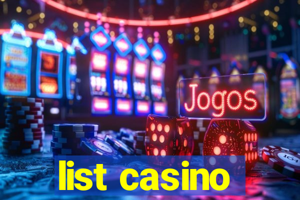 list casino