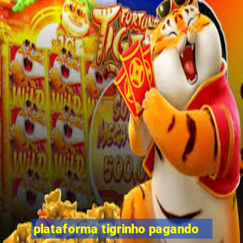 plataforma tigrinho pagando