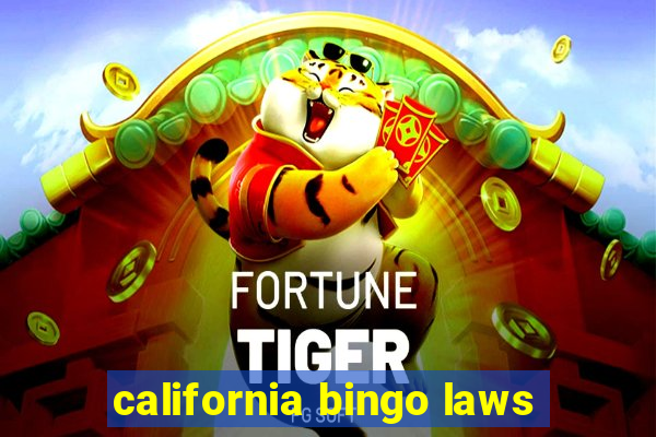 california bingo laws