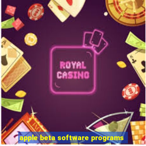 apple beta software programs