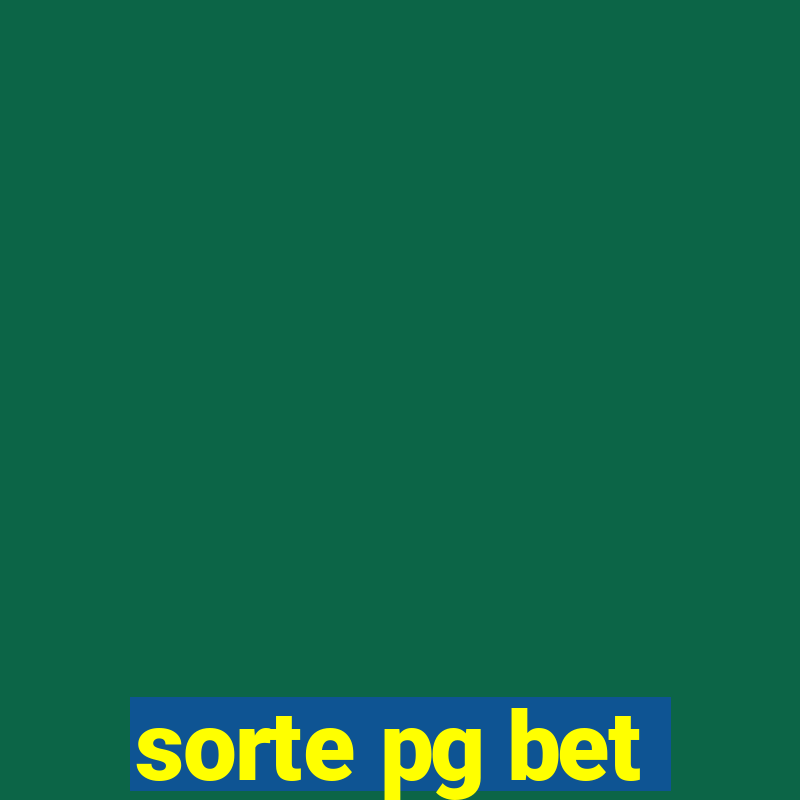 sorte pg bet