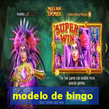 modelo de bingo