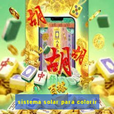 sistema solar para colorir