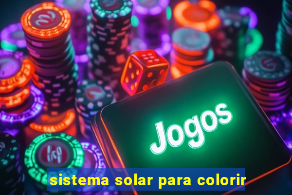 sistema solar para colorir