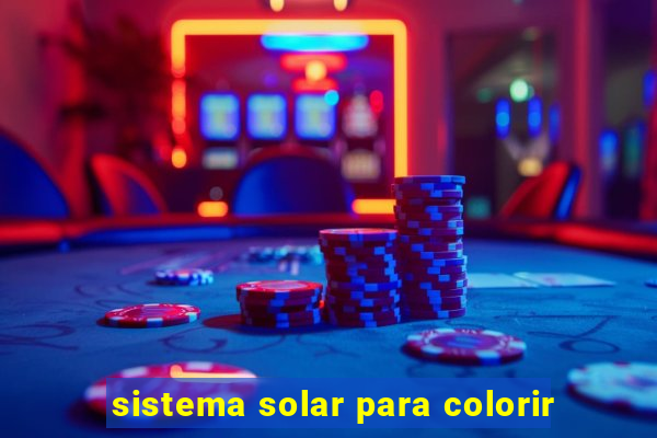 sistema solar para colorir