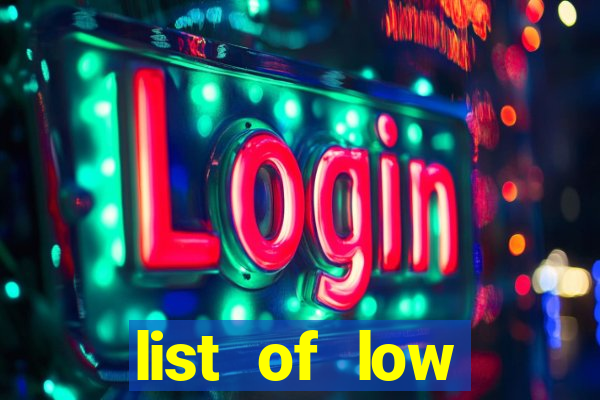 list of low volatility slot machines