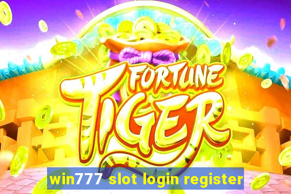 win777 slot login register