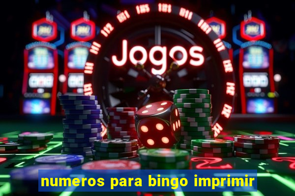 numeros para bingo imprimir