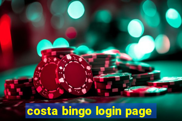 costa bingo login page