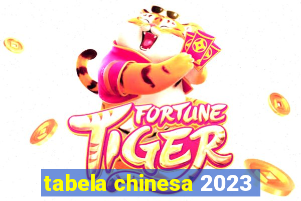 tabela chinesa 2023