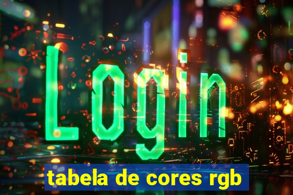 tabela de cores rgb